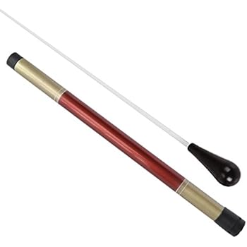 Music Baton Orchestra Baton Imitation Agate Handle Music Conducting Baton (Black Handle)