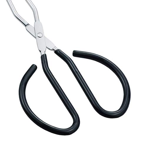 Stainless Steel Scissor Tongs 10Inch Cooking Food Tongs with Black