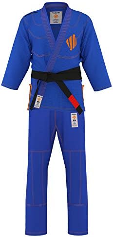 Brazilian Jiu Jitsu Suit of Hawks Eye Gear Ltd Vanquish BJJ Kimonos Pearl Weave Fabric Preshrunk BJJ Jiu Jitsu Gi with Free White Belt