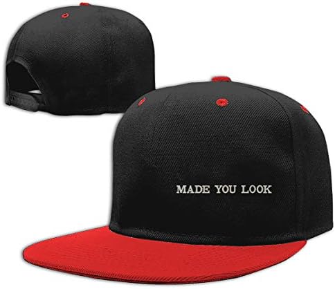 YEPARK Made You Look Funny Unisex Cotton Hip Hop Flat Brim Caps Fashion Baseball Adjustable