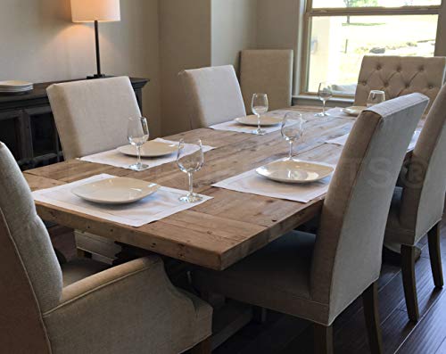 CleverDelights 6 Pack White Hemstitched Placemats - 14