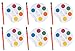 Mini Kids Watercolor Paint Sets with Brush - 24 sets