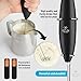 Zulay Froth Mate Powerful Milk Frother for Coffee - Portable & Compact Handheld Foam Maker for Lattes, Cappuccinos, Matcha, Hot Chocolate - Milk Foamer Frother - No Stand Electric Whisk - Matte Black