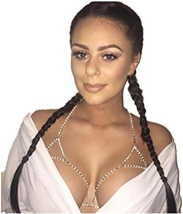 Gold Belly Beach Harness Slave Necklace,Prettymenny Women Nightclub Party Body Chain Jewelry Bikini Waist (golden)