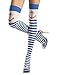 Costume Adventure Women's Sexy Sailor Thigh High Stockings Hosiery White/Blue
