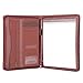 Leathario Portfolio Business Folder Padfolio A4 Writing Pad Document Organizer for Men Women Office Conference Notepad Clip Boards