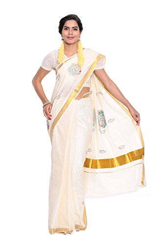 Kerala kasavu Cotton Saree with Blouse