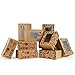 20 Piece Donut Treat-To-Go Gift Christmas Boxes, Holds Christmas Donuts, Treats and Gifts, Perfect for Holiday Gift Giving