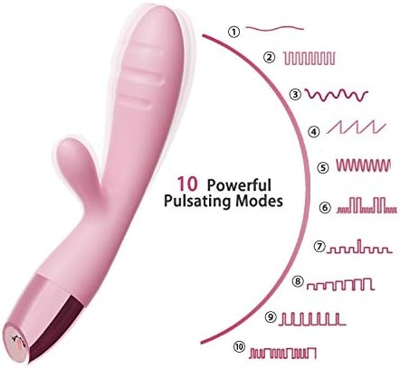 Dual Motors Wand Massger,10 Speed Mode,Memory Function,Magnetic Charging,Waterproof, Unforgettable Massage Time for You. (Funny-Pink)