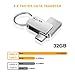 Type C Flash Drive, MECO 32GB 2 in 1 OTG USB Flash Drive Dual Drive(USB 3.1 Gen 1 + USB 3.0) Waterproof Memory Stick with Keychain Metal for Computer, Macbook,Google's Chromebook Pixel,Samsung Galaxy