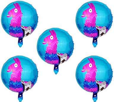 Gaming Llama - Large Matte Foil 18" Balloon 5 Piece Set