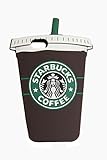 Thunderous Brown Starbucks Coffee Ice Cream Silicone Back Cover Case for Apple iPhone 6 4.7 inch