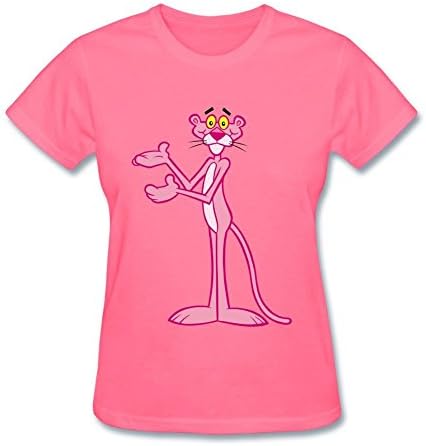 TLMKKI Women's Pink Panther T-shirt Pink L