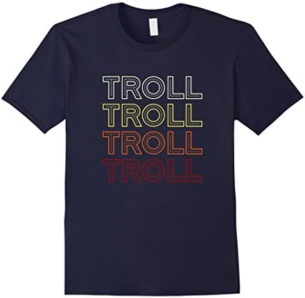 Men's Retro Troll t-shirt  Large Navy
