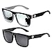 Designer vintage retro oversized men women wayfarer sunglasses mirrored glasses 81016(set)