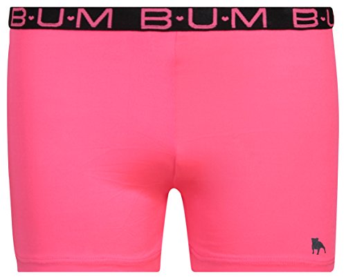 'B.U.M. Equipment Girls\' Active Playground Shorts - 4 Pack, Charcoal, Charcoal, Pink, Pink, Large - 10/12' - Thumbnail 2