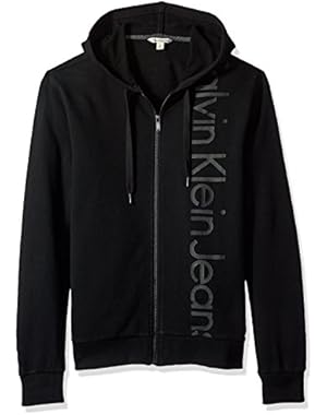 Calvin Klein Jeans Men's Vertical Logo Full Zip Hoodie