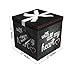 Gift Box 12x12x12 Amrita Heart Pops Up in Seconds Comes with Decorative Ribbon Mounted on The lid A Gift Tag and Tissue Paper No Glue or Tape Required