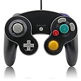 Gamecube Controller, Lyyes Classic Wired Controllers Compatible with Wii Nintendo Gamecube (Black-1pack)