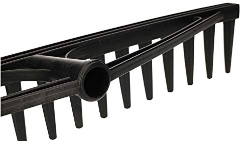 KOTARBAU® Robuster Rechen 610 mm Laubbesen Laubharke Fächerbesen Laubfeger Laubfächer Laubrechen aus Kunststoff Schwarz… – Bild 7