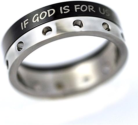 Romans 8:31 If God Is For Us Spinner Ring