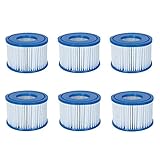 Bestway Spa Filter Pump Replacement Cartridge Type VI (6 Pack) (Coleman)