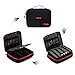 BAGSMART Universal Travel Cable Organizer Electronics Accessories Carry Bag for 9.7 inch iPad, Kindle, Power Adapter, Black + Red