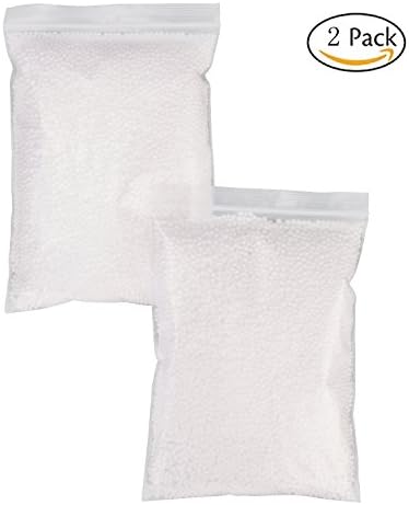 MELYTU Styrofoam Foam Balls 30000Pcs 2 Pack, 0.1-0.4 Inch Household School Craft Supplies For DIY Slime, Wedding /Party Decorations- White