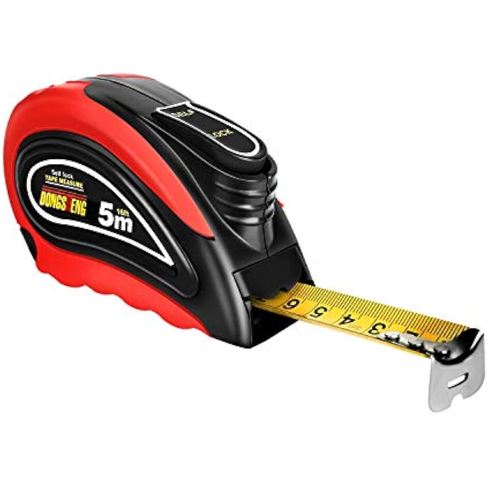 Tape Measure, 16ft Retractable Measuring Ruler With SelfLock System