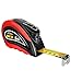 Tape Measure, 16ft Retractable Measuring Tape Ruler with Self-Lock System & Shock-Absorbent Solid Rubber Case