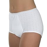 Wearever Super Incontinence Unique-Dri Cotton Underwear Panty Large (Hip: 41-42) White