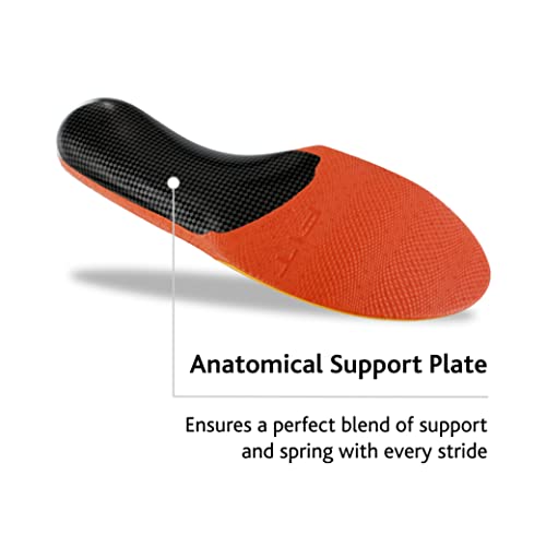 Sof Sole Men's High Arch Unisex FIT Support Insoles, Grey, Women's 11