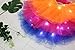 Womens Tutu Skirt White Tutu Women's LED Light Up Neon Tulle Tutu Skirt for Cosplay Costume, White