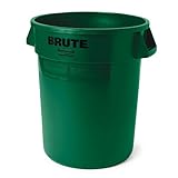 Rubbermaid Commercial Products BRUTE Trash Can, 10 Gallon, Dark Green, FG261000DGRN