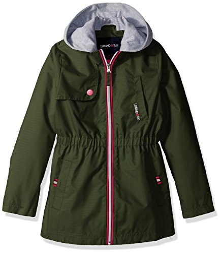 Limited Too Big Girls' Anorak Jacket, Olive, 10/12