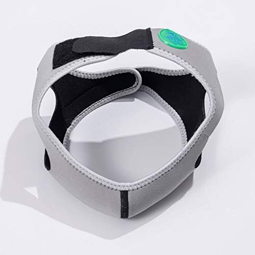 Prevent Snoring and Snoring, Correct Mouth-Opening Breathing Triangle Chin Rest Sling, Men's and Women's Odorless Fabric Squeaking Stoppers (Black and Grey),Gray