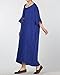Mordenmiss Women's Bat Sleeve Summer Maxi Dress New L Blue