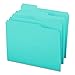 Smead Standard File Folders, 100 Count, Teal, 1/3-Cut Tabs, Letter Size (13143)