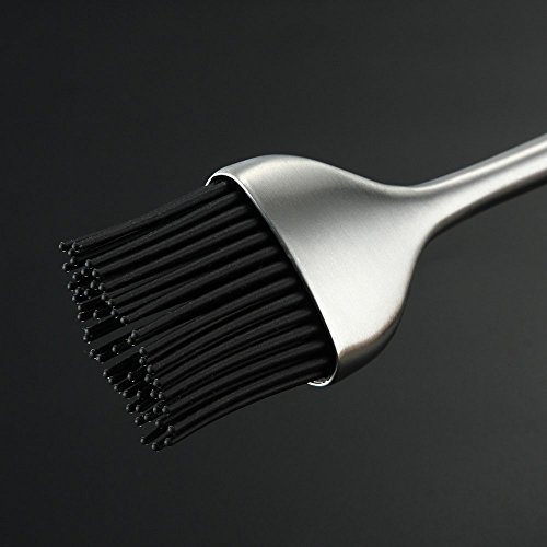 HQY 2 Pack Heavy-Duty BBQ Basting Brush,12 Inch & 7 Inch-Great for BBQ Meat,Cakes and Pastries - Thumbnail 6