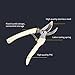 LetsFunny Gardening Pruning Shears Hand Pruner with Straight Stainless Steel Blades (Milk white)