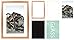Golden State Art, Satin Finish Aluminum Picture Frame with Ivory Mat - Landscape or Portrait - Wall or Table Top Display (5x7 for 4x6, Rose Gold, 1 Pack)