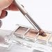 FIXBODY Makeup Brush Sets - 10 PCS Wood Handle Soft Synthetic fiber hair Kabuki Powder Blush Liquid Eyeliner Eyeshadow Lip Eyebrow Brush (Silver)