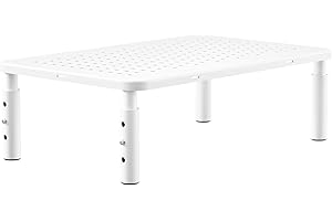 ERGOMAKER Monitor Stand Height Adjustable Ergonomic Monitor Riser with Vented Metal Platform for Computer, Laptop, iMac, PC, 