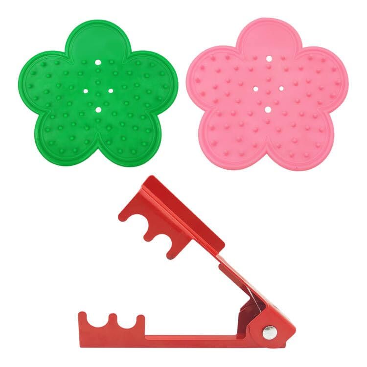 LuckyOpt 3Pcs Rose Thorn Remover, Thick Silicone Rose Thorn Stripper, Roses Leaf Removal for Flower Shops, Home Gardening and Flower Art Class