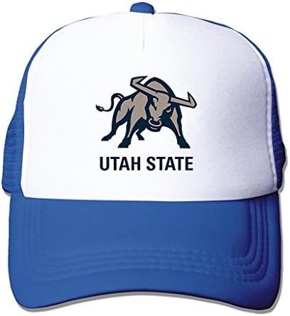 LIANBANG Utah State University Adjustable Printing Mesh Cap Unisex Adult Sun Visor Baseball Mesh Hat - Blue