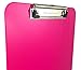 Trade Quest Plastic Clipboard Opaque Color Letter Size Low Profile Clip (Pack of 6) (Pink)