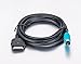 Agile-Shop Compatible For Alpine Aps KCE-422i Cda-9885 Cda-9886 Cda-9887 Aux Input Interface for iPhone iPod Charger Full High Speed Data Cable Adapter