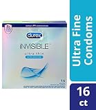 Durex Invisible Condom, 16 Count