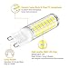 YUIIP G9 LED Light Bulb 7W Dimmable 50W 60W Halogen Bulbs Equivalent, Daylight White 6000K AC120V 550LM Lamp G9 Bi Pin Base, Non-Flicker, 360°Beam Angle, 6 Pack