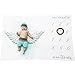 Milestone Blanket Boy-Baby Monthly Milestone Blanket Set Includes: Blankets,Newborn Outfit Cloth and Leaf-Frame|New Mom Shower Gift for Toddler Boys/Girls to Track Growth, Swaddle Blanket Photo Prop